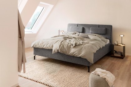 Madrid von SCHÖNER WOHNEN - Polsterbett 180 grau-braun