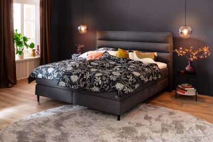 Portofino von SCHÖNER WOHNEN - Boxspringbett 180 anthrazit