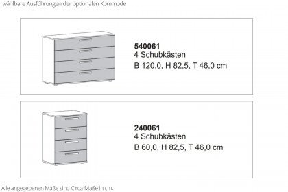Malin von Musterring - Schlafzimmer Balkeneiche Furnier/ Lack sand