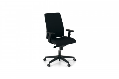 Intrata von Nowy Styl - Drehstuhl schwarz mit Sitztiefenverstellung