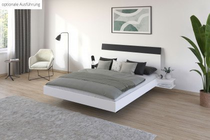 Monza von Rauch Blue - Bett 160x200 cm Eiche mit Nachttischen