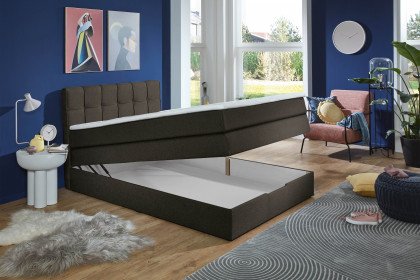 Luca von Sofa-Team - Boxspringbett braun