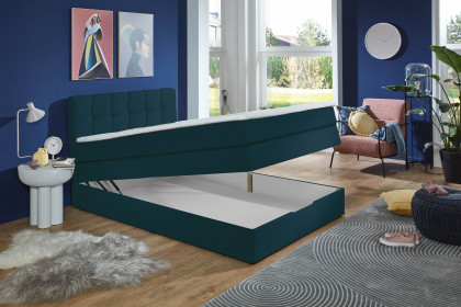 Luca von Sofa-Team - Boxspringbett nachtblau