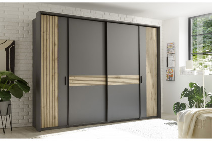 Daria von POL Power - Schrank mit Passepartout graphit - Viking Oak