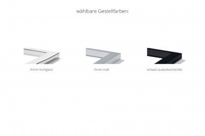 Jimmy von Bacher - Stuhl mit Metallgestell in Schwarz