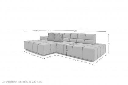Temple von designwerk - Ecksofa links liver