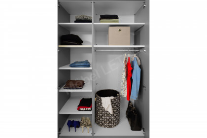 clip by rb 343 von Röhr-Bush - Kleiderschrank mit Anbauelement grau - Hickory