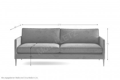 Justin von Primavera Furniture - Sofa dark-Blue