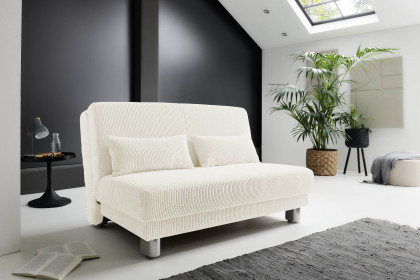 Gina von Sofa-Team - Schlafsofa 140 weiß