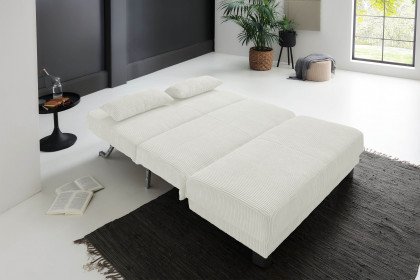 Gina von Sofa-Team - Schlafsofa 140 weiß
