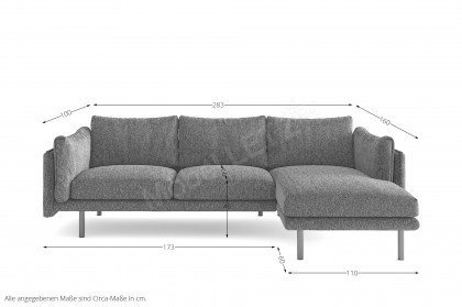 Salama von Primavera Furniture - Polstersofa rechts grün
