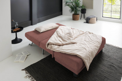 Gina von Sofa-Team - Schlafsofa 140 terrakotta
