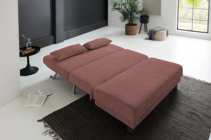 Gina von Sofa-Team - Schlafsofa 140 terrakotta