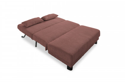 Gina von Sofa-Team - Schlafsofa 140 terrakotta