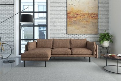 Salama von Primavera Furniture - Eckcouch links braun