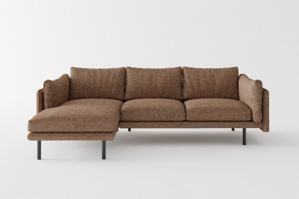 Salama von Primavera Furniture - Eckcouch links braun