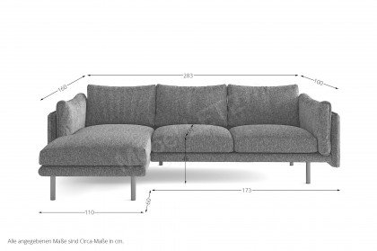 Salama von Primavera Furniture - Eckcouch links braun