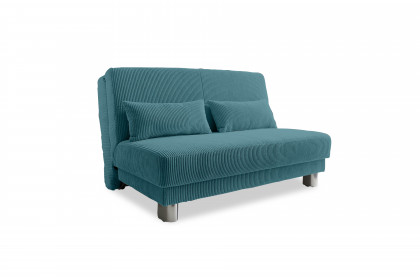 Gina von Sofa-Team - Schlafsofa 140 petrol