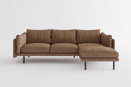 Salama von Primavera Furniture - Eckcouch rechts braun