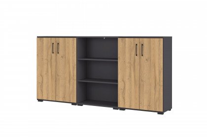 GW-Profi 3.0 von Germania - höhenverstellbarer Bürotisch Grandson Eiche