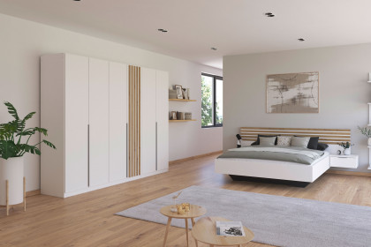 Lamella von Rauch Blue - Schlafzimmer weiß - Lamellen Eiche Artisan