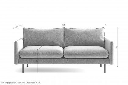 Samos von Primavera Furniture - 2,5-Sitzer terra