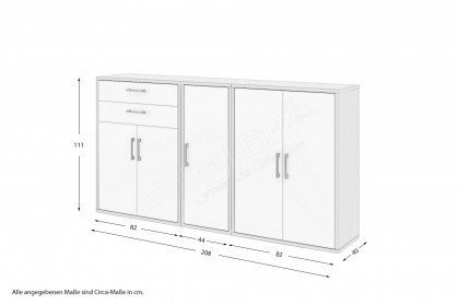 Big Profi Office von Mäusbacher - Sideboard mit Melaminbeschichtung