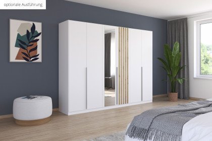 Lamella von Rauch Blue - Kleiderschrank weiß - Lamellen Eiche Artisan