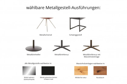KOINOR T1819-1294 - Essgruppe in Wildeiche natur & Metall schwarz matt