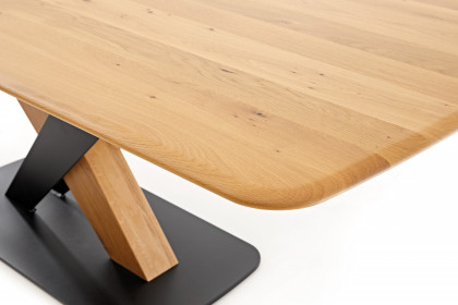 KOINOR T1819-1294 - Essgruppe in Wildeiche natur & Metall schwarz matt
