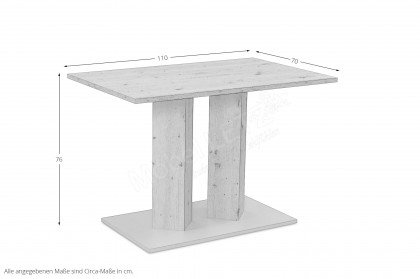 Inka-dining von Schösswender - Esstisch etwa 110 x 70 cm