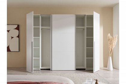 Maturs von POL Power - Schrank weiß mit 2 Schwebe- & 2 Drehtüren