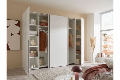 Maturs von POL Power - Schrank weiß mit 2 Schwebe- & 2 Drehtüren