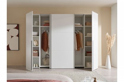 Maturs von POL Power - Schrank weiß mit 2 Schwebe- & 2 Drehtüren
