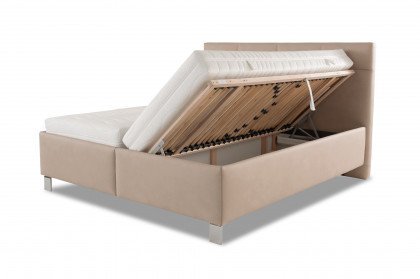 Calabria von ADA Mindful Living - Polsterbett CB02 grey-beige mit Bettkasten