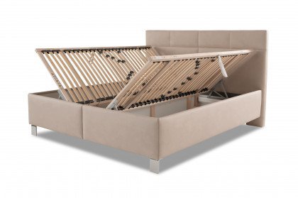Calabria von ADA Mindful Living - Polsterbett CB02 grey-beige mit Bettkasten