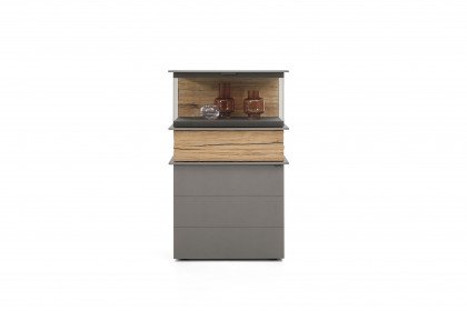 Jana von Musterring - Vitrine 710615 Lack graphit/ Eiche