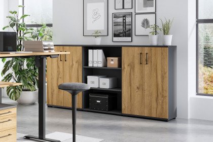 GW-Profi 3.0 von Germania - Highboard Grandson Eiche/ graphit