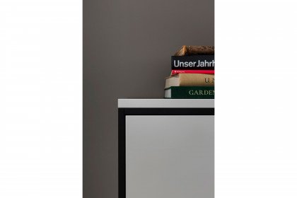 Mori von MCA furniture - Highboard schwarzgrau/ modern white