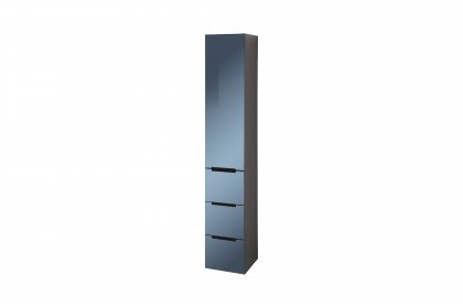 Bad 124 von Leonardo living - Badezimmer in Glas Metallic & Stahlgrau