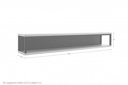 Mori von MCA furniture - Wandboard mit Aluminiumrahmen