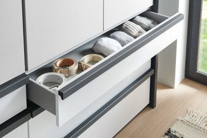 Oxford von Wimex - Schrank mit Falttüren grafit/ saharagrau