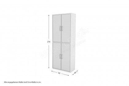 Big Profi Office von Mäusbacher - Aktenschrank hoch mit 2 Türenpaaren