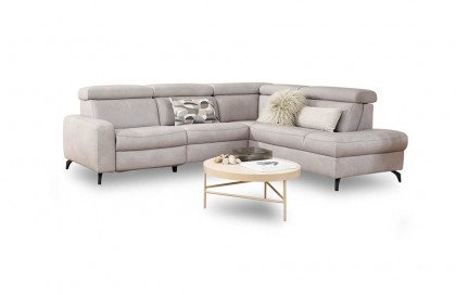 9566 von Himolla - Ledersofa Ausführung rechts asche