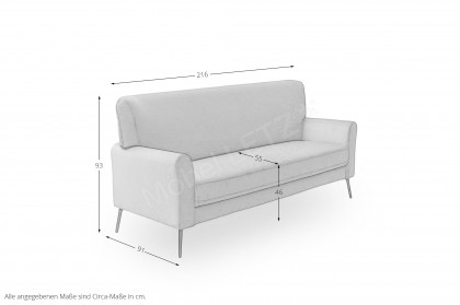 Amadeo von SCHÖNER WOHNEN - Sofa gold
