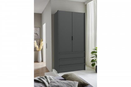 Oxford von Wimex - Falttüren-Kleiderschrank graphit