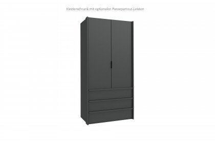 Oxford von Wimex - Falttüren-Kleiderschrank graphit