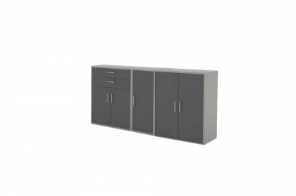 Big Profi Office von Mäusbacher - Sideboard in Kreidegrau & Anthrazit