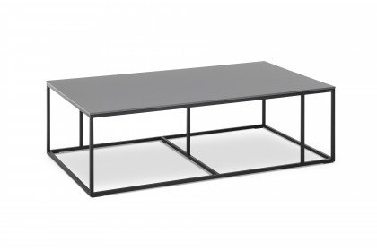 Nela von Musterring - Couchtisch ca. 120 x 70 cm Keramik zement hell/ Metall schwarz