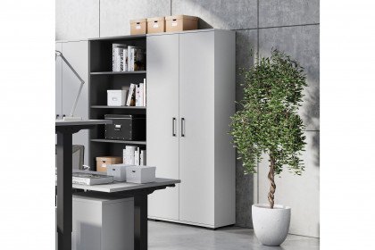 GW-Profi 3.0 von Germania - 2-türiger Büroschrank in Lichtgrau